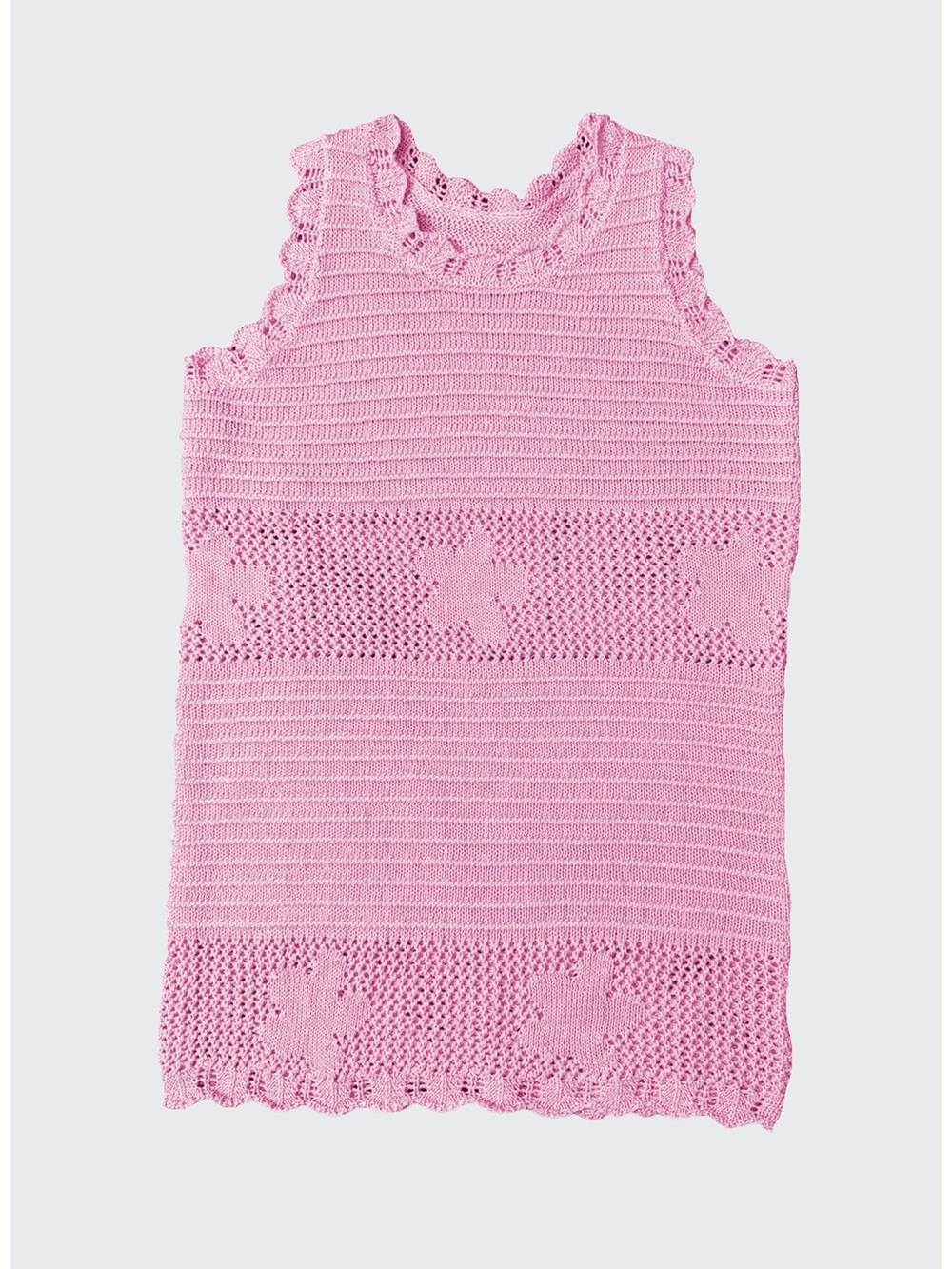 Limeapple Floral Pink Crochet Coverup